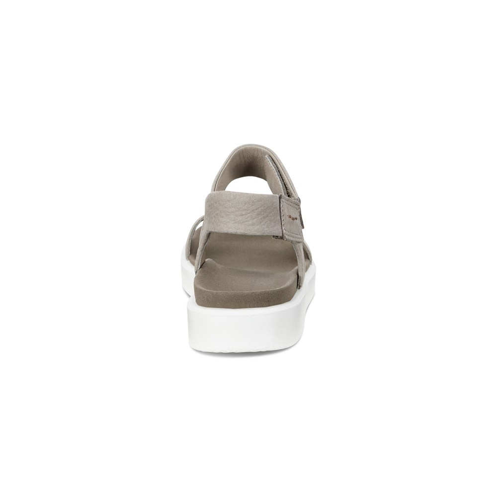 Womens Sandals - ECCO Flowt Flat - Grey - 5207MCHWP